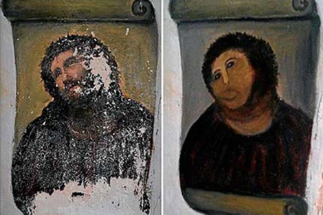 Restauración del Ecce Homo de Borja